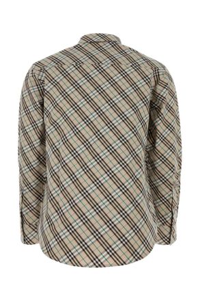Burberry Womens Embroidered Poplin Shirt Huskipcheck Exterior: Cotton Camicie