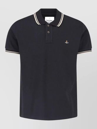 Vivienne Westwood polo collar shirt contrast trim short sleeves