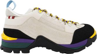 Bally Mens Dusty White Hike 2 Synthetic Fabric Sneakers