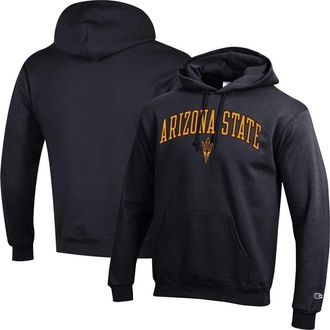 Champion Mens Champion Black Arizona State Sun Devils Arched Logo Fleece Pullover Hoodie at Nordstrom, Size Xx-Large