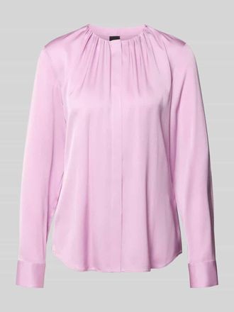 HUGO BOSS Regular Fit Langarmbluse aus Seiden-Mix Modell BANORAH in Pink, Gr&ouml;&szlig;e 32