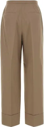 Agnona Cotton Trousers - Beige
