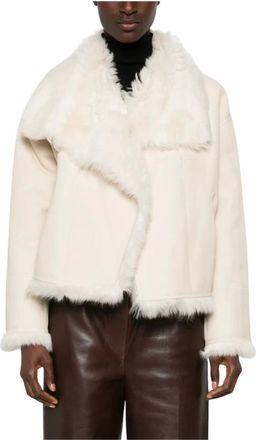 Yves Salomon Dames, Jassen, Beige, Maat: 2XS