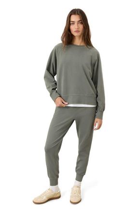 Pact CloudKnit Raglan Crew in Castor Green at Nordstrom, Size Xx-Large