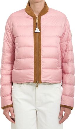 Moncler Light Pink Reversible Mock Collar Jacket