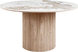 Moloo Mesa de comedor de 140 cm marr&oacute;n