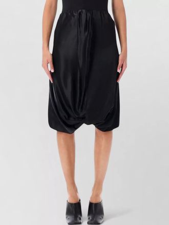 7 For All Mankind satin strapless draped mini dress