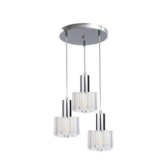 Netlighting Deco Cluster Pendant Ceiling Light Silver 30cm 3x E27
