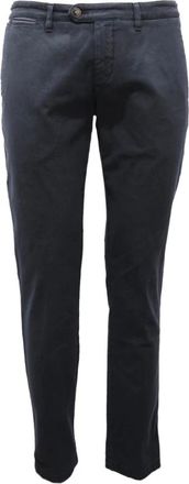 Eleventy Platinum Katoenen Broek Gemaakt in Itali&euml; - Heren - Slim Fit Broeken - Blauw - W34 - Katoen - Broeken