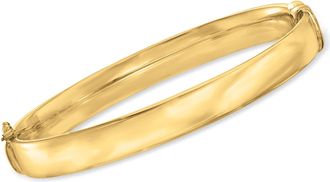 Ross-Simons 18kt Gold Over Sterling Polished Bangle Bracelet