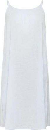 Kaffe Curve Schouderband Jurk Nantucket Breeze - Dames - Casual kleedjes - Blauw - 6XL - Katoen - Kleedjes