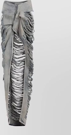 Rick Owens edfu skirt distressed cut-out high-waisted