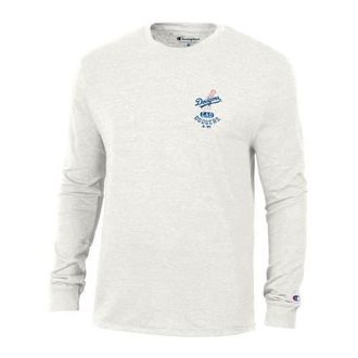 Champion Mens Champion White Los Angeles Dodgers Cooperstown Winning Tradition Tri-Blend Long Sleeve T-Shirt at Nordstrom, Size Xx-Large