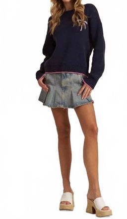 John & Jenn Brandon Sweater In Laguna Nights
