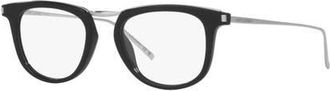 Saint Laurent 50mm Round optical glasses in Black at Nordstrom