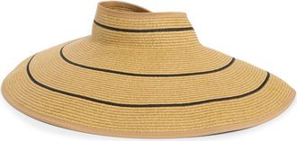 L*Space Jess Packable Straw Sun Hat in Natural/black at Nordstrom