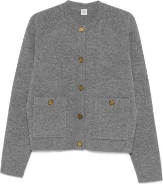 Toteme Cardigan con tasche e bottoni - Grigio