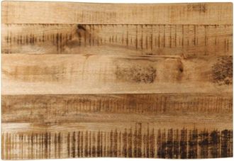 vidaXL vidaXL Piano Tavolo Bordi Vivi 70x40x3,8cm Legno Massello Mango Grezzo