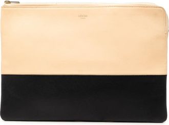 Celine Pre-owned Celine Bicolor Leather Solo Clutch Ladies 42X8LEBOGWP73ZON