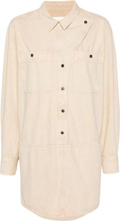 Isabel Marant Dames, Jurken, Beige, Maat: XS Katoen