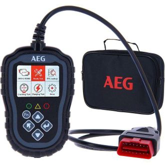 AEG Herramienta De Diagn&oacute;stico - Aeg - Obd2 Evol 2 - Prueba De Arranque - Estado Del Circuito De Carga - Lectura De C&oacute;digos De Fallo