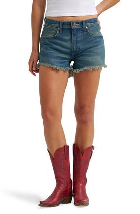 Wrangler Western Cutoff Denim Shorts in Stormy at Nordstrom, Size 25