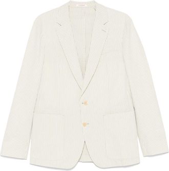 Fursac striped blazer - Green