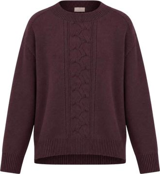 Marella Emmpadana Jersey de cuello redondo - Knitwear - Mujer - P&uacute;rpura - M