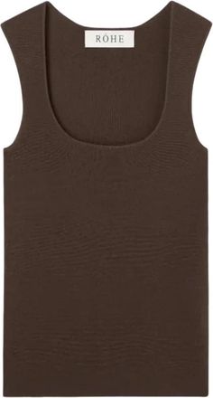 R&oacute;he Bustier Top - Dames - Tops zonder mouwen - Bruin - M - Leer - Tops