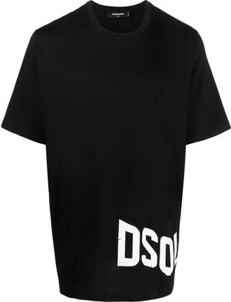 Dsquared2 logo-print T-shirt - men - Cotton - S - Black