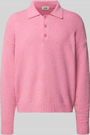 Drykorn Drykorn Strickpullover mit Polokragen Modell Bekket in Pink, Gr&ouml;&szlig;e XXL