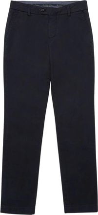 Brooks Brothers Stretch Katoenen Chinos - Heren - Chinos - Blauw - W40 - Katoen - Broeken