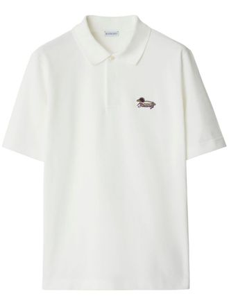 Burberry Polo con applicazione - Toni neutri