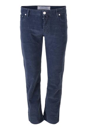 Jacob Cohen Mens Slim Fit Needlecord Comfort Jeans In Navy