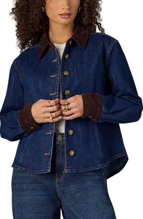 Wit & Wisdom Denim Button-Up Jacket in Blue at Nordstrom, Size X-Large