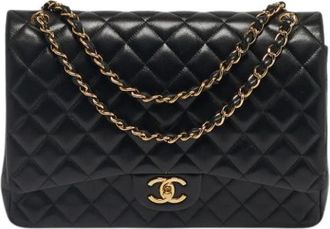 Chanel Pre-owned Vintage Schoudertas - Dames - Vintage Schoudertas - Zwart - ONE Size - Leer - Vintage