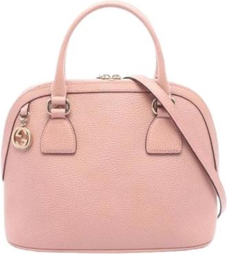 Gucci Pre-owned Handbag - Dames - Vintage Handtas - Roze - ONE Size - Leer - Vintage