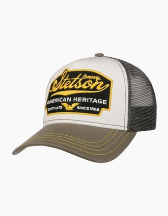 Stetson Mens Stetson Trucker Cap - American Heritage Olive White