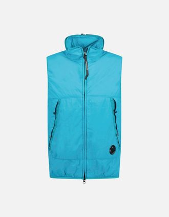 C.P. Company Mens CP Company G.D.P. Padded Gilet Aqua - Blue - Size: 40/Regular