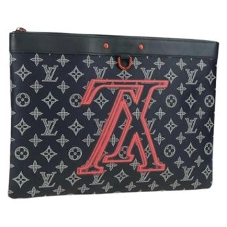 Louis Vuitton Pre-owned Clutches, female, Blue, Size: ONE SIZE Pre-owned Vintage Monogram Canvas Clutch