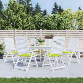 vidaXL Cuscini per Sedia 6 pz Verde Intenso 40x40x4 cm Tessuto Oxford - Vidaxl