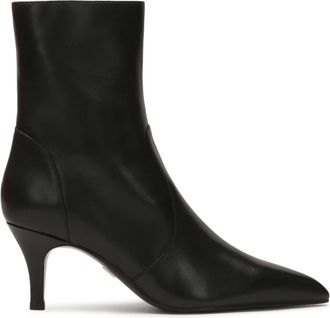 Kazar Schoenen, Dames, Zwart, 41 EU, Leer, Minimalistische zwarte leren laarzen