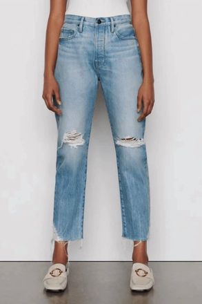 Frame Denim Le Original Straight Leg Jean In Limelight Chew