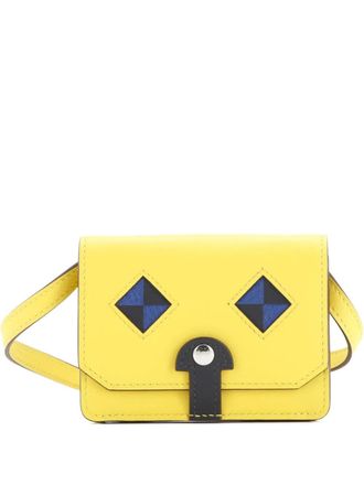 Herm&egrave;s Chien Card Holder with Strap Swift and Chevre Mysore shoulder bag - Giallo