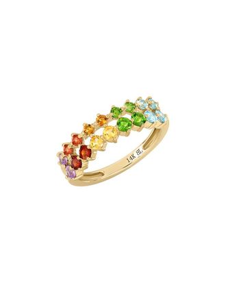 Bony Levy 14K Color 14K 0.99 Ct. Tw. 18 Mix Ring