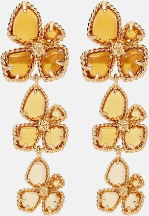 Zimmermann Bloom Large embellished drop earrings