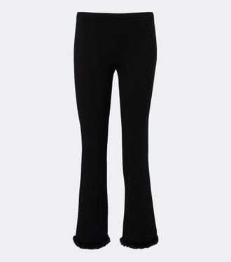 Magda Butrym Pantalones flared en mezcla de lana
