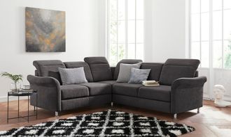 Sit&more Ecksofa &raquo;Darwin L-Form&laquo; inklusive Federkern, wahlweise mit Kopfteilverstellung, Bettfunktion