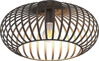 Nino Leuchten Globo - Plaf&oacute;n - Max - Marr&oacute;n - Metal - &Oslash; 40cm - E27 - 63270111