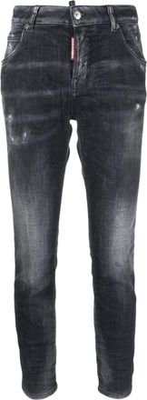 Dsquared2 Black Slim Mid Rise Jeans